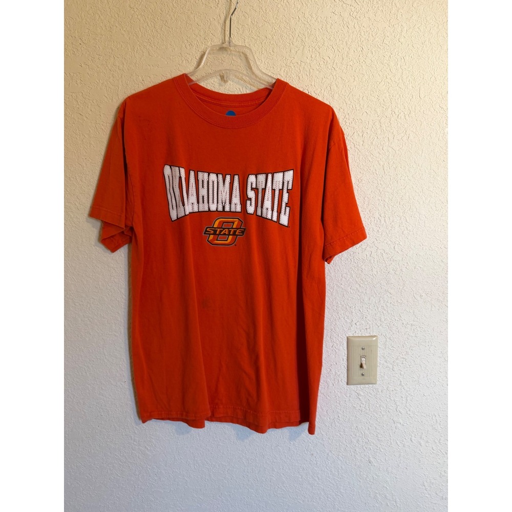 NCAA Oklahoma State Cowboys Orange Graphic T-Shirt Mens Large KA Inc.‎